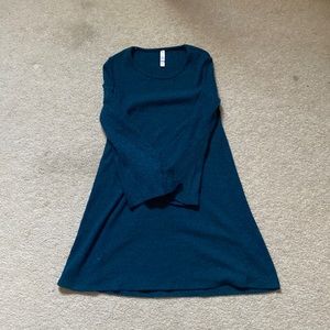dark teal blue mini dress